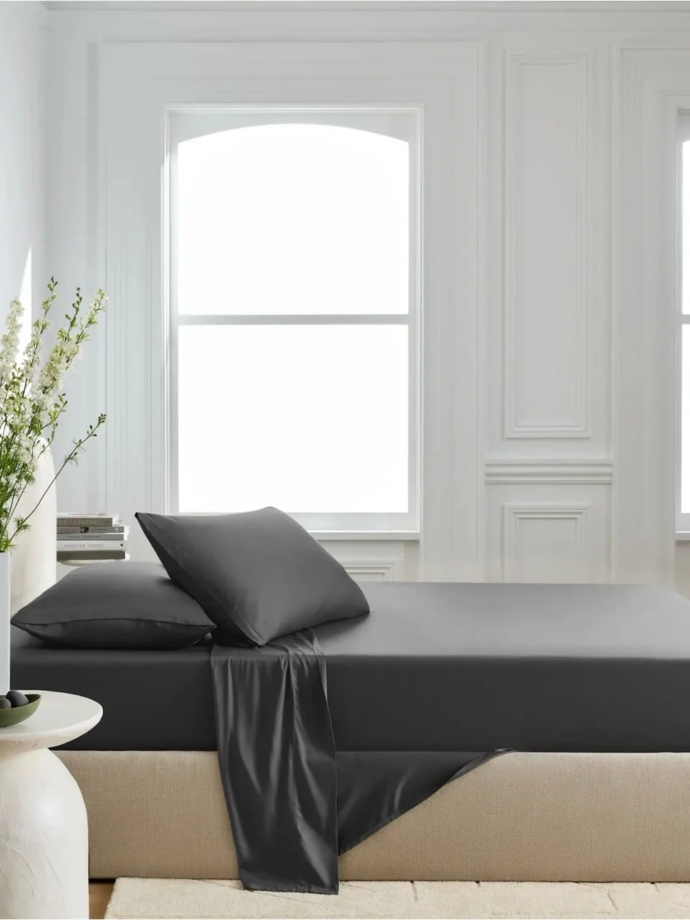 NWOT Organic Bamboo Soft Blush Twin XL Sheet Set - Retail $100